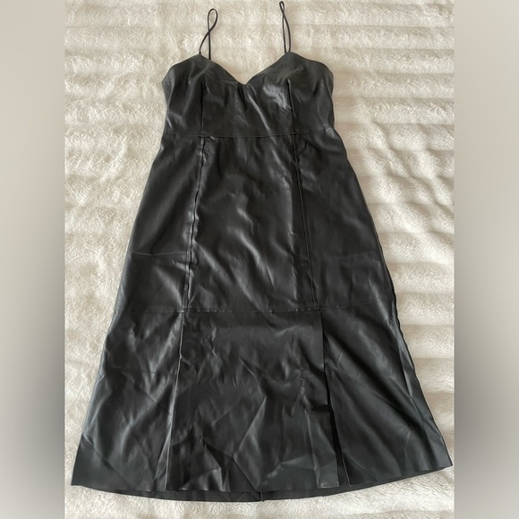 Banana Republic Leather Midi Dress - Picture 1 of 8